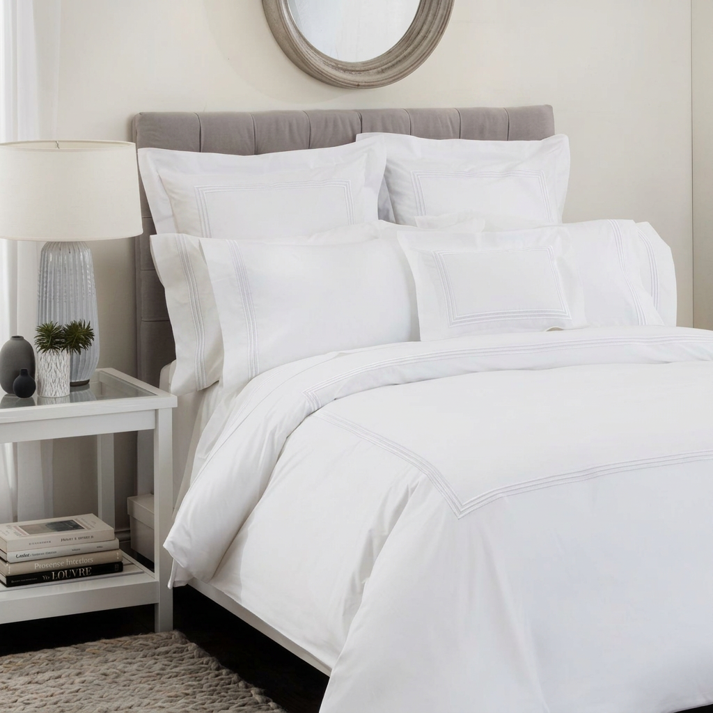 Windsor Pillow Cases King White — Pillowcase by Plumés Bedding