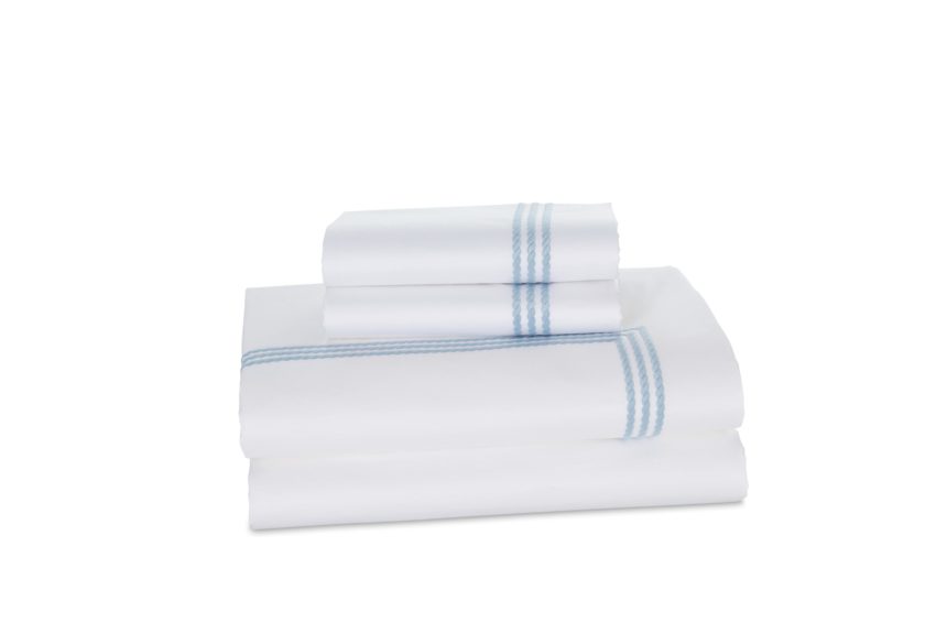 Windsor pillowcase folded in Blue