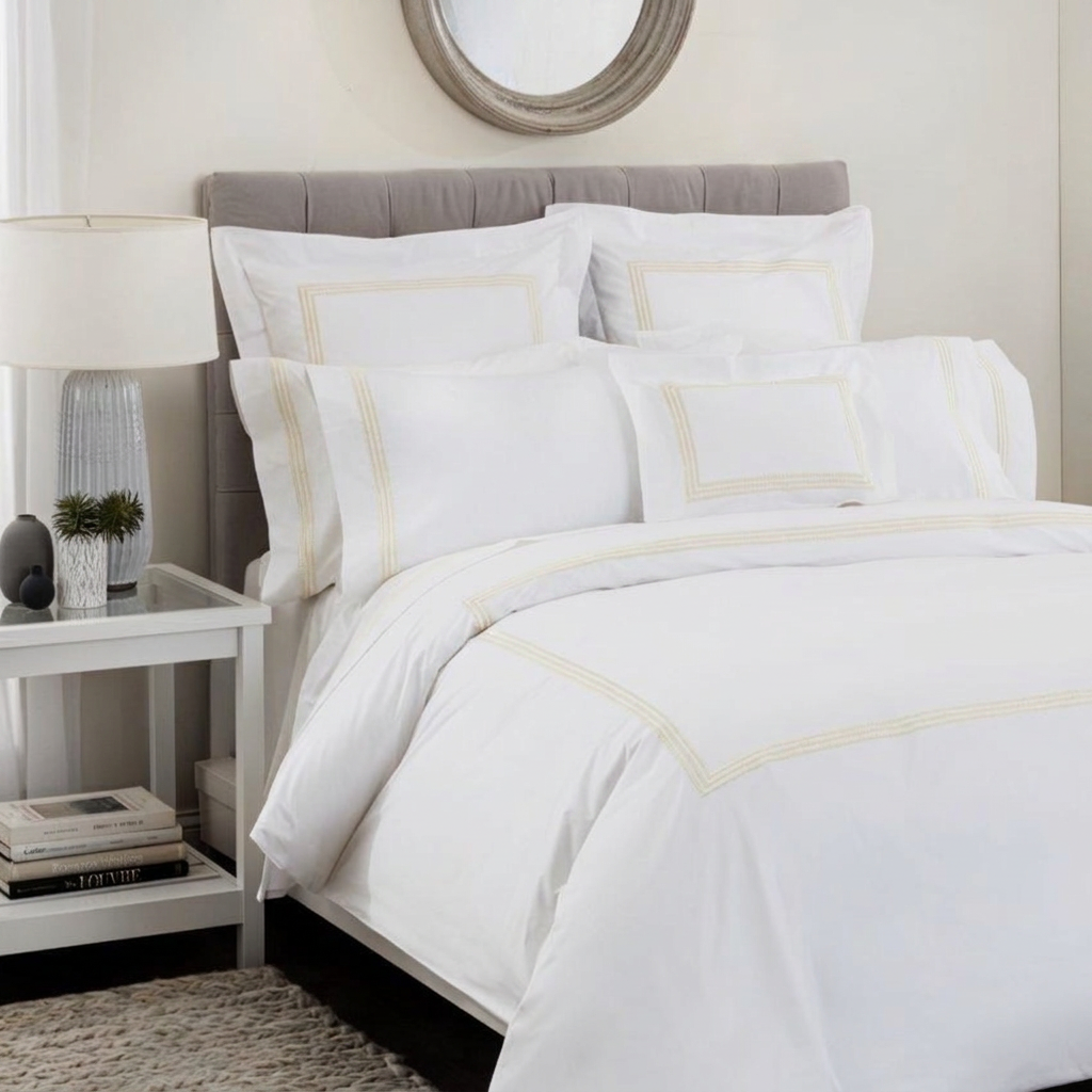 Windsor Pillow Cases King Crème — Pillowcase by Plumés Bedding