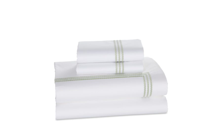 Windsor pillowcase folded in Sage