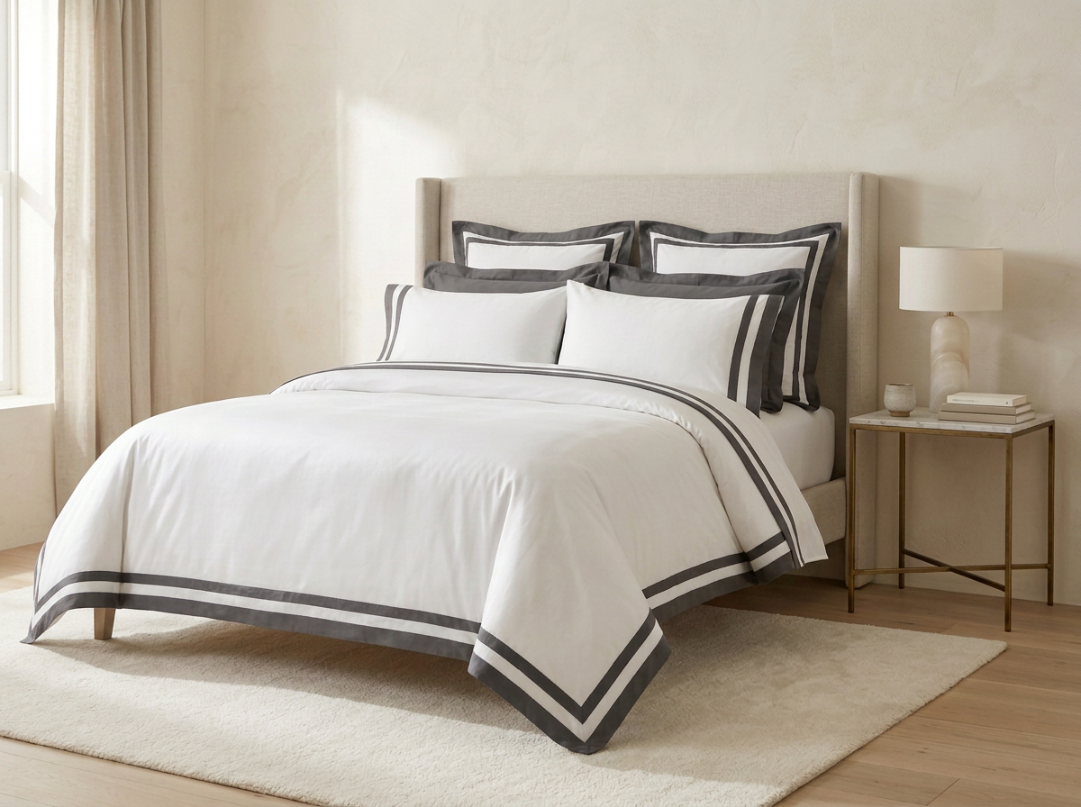 The Vilanova Grey Suite styled bedroom
