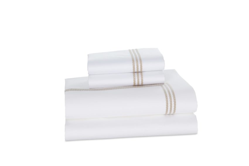 Windsor pillowcase folded in Taupe