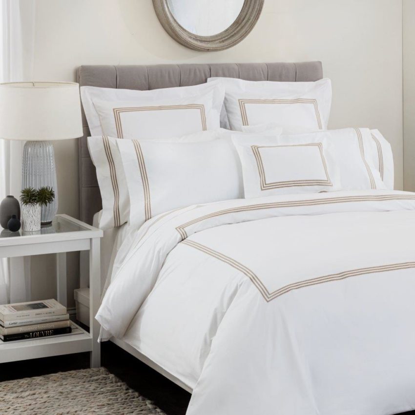 Windsor std Sham w/all colors — Sham by Plumés Bedding