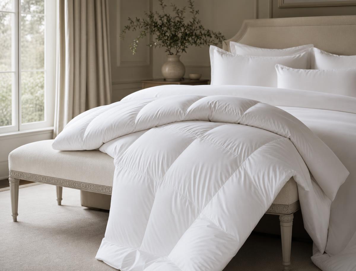 CASCADA SUMMIT (600+ WGD) 68x86 All Year Weight (31 oz) Comforter — Comforter by Plumés Bedding