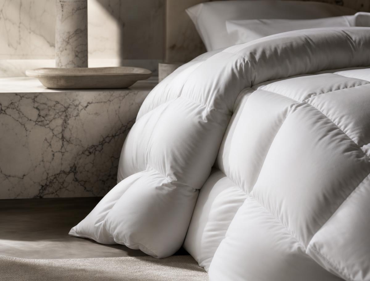 LOGANA (800+ Siberian WGD) 71x86 All Year Weight (28 oz) Comforter — Comforter by Plumés Bedding