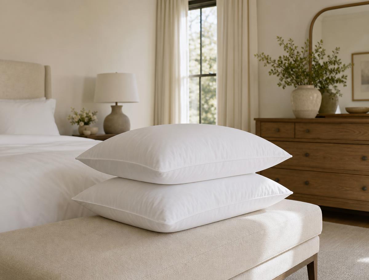 BERNINA 50/50 (WGD/WGF) 20x26 Firm (28 oz) Pillow — Pillow by Plumés Bedding