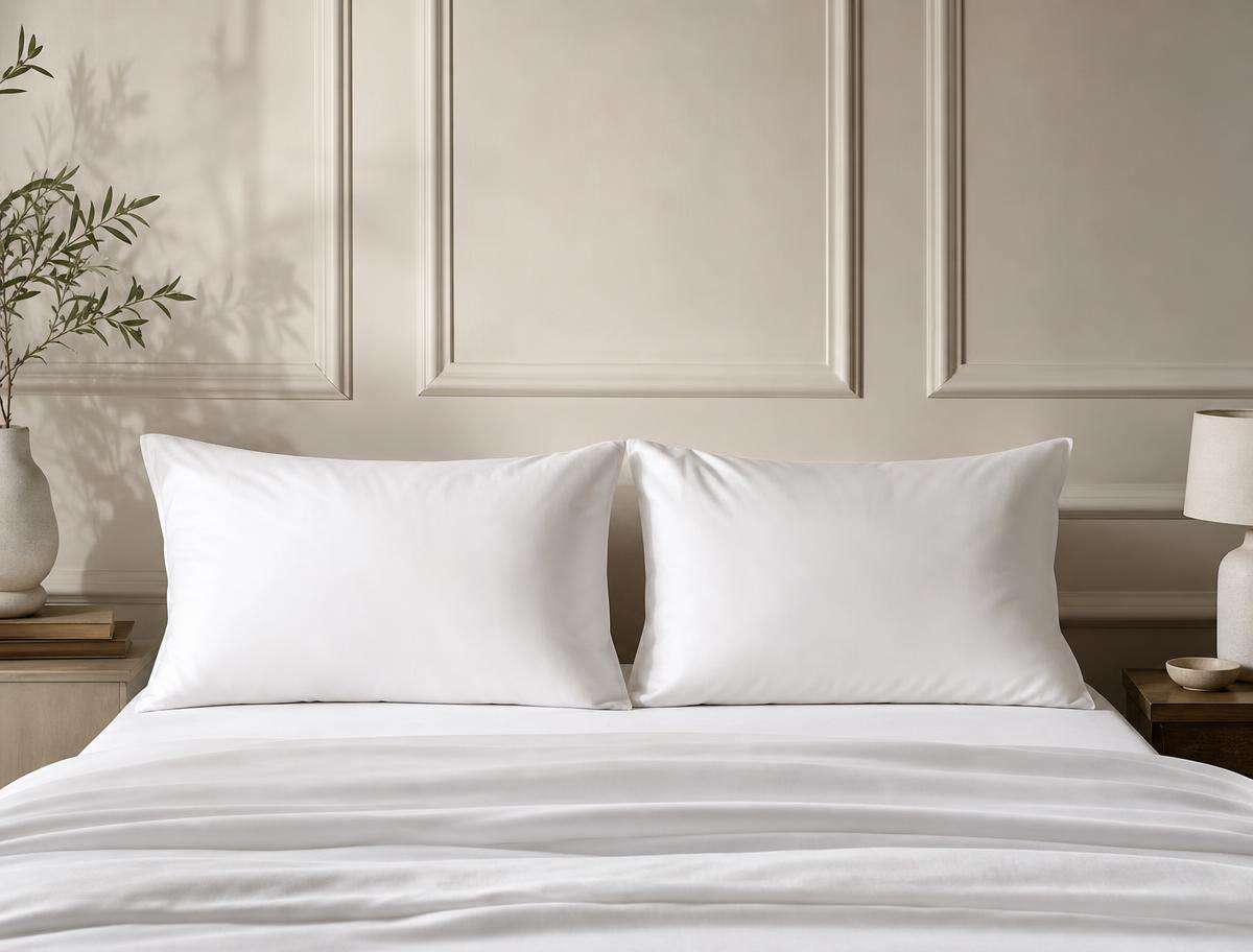 CASCADA PEAK (600+ White Down) 12x16 Medium (5 oz) Pillow — Pillow by Plumés Bedding